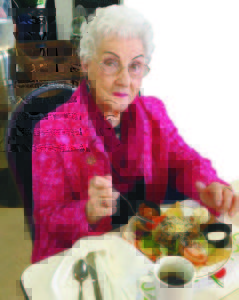 Elder female diner at HSRC