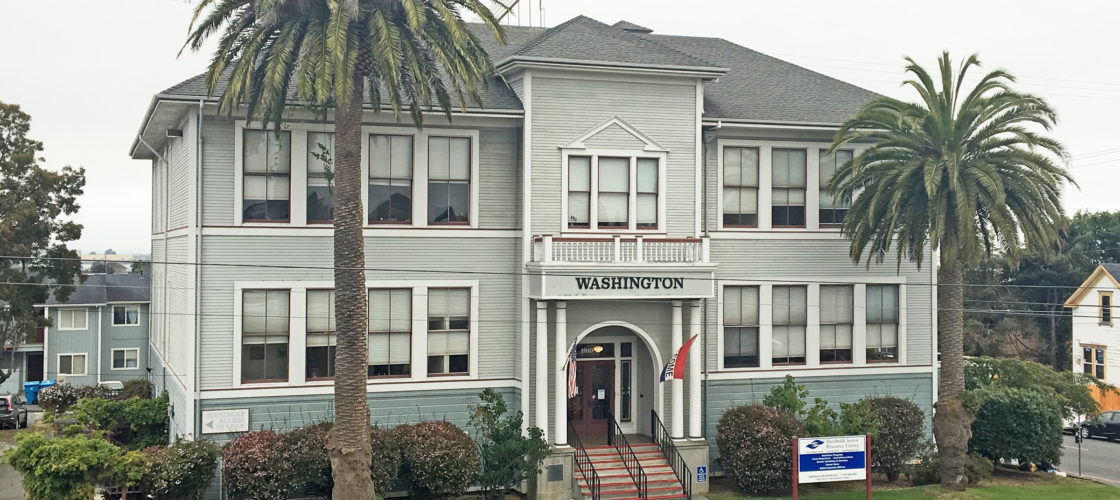 The old Washington School building circa 2015