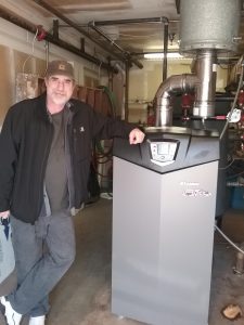 David Gaddis and new boiler